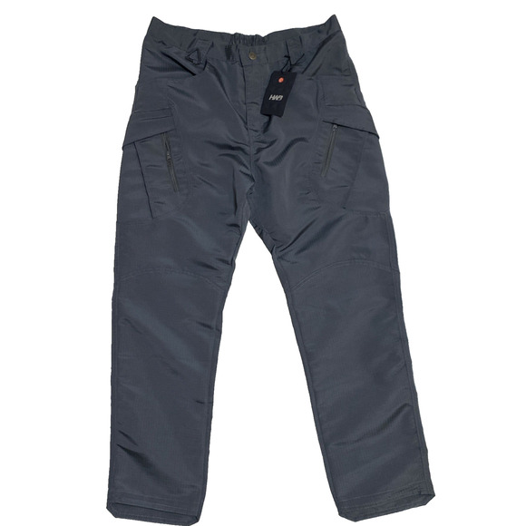 35 X 29 Men’s Cargo Work Camping Hiking Tactical Ripstop Utility Pants Gray - Picture 2 of 16